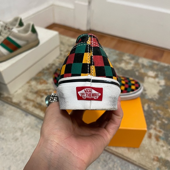 EUC Men’s Sz 12 (Euro Sz 46) Vans Old Skool Check Lace-up Sneakers Multicolored - Picture 15 of 16